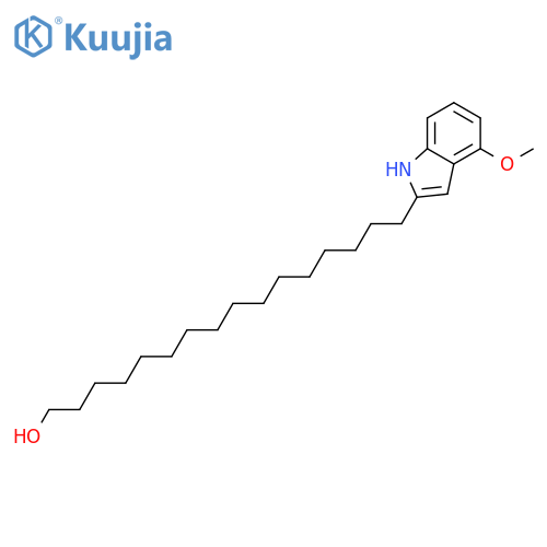 1H-Indole-2-hexadecanol, 4-methoxy- structure