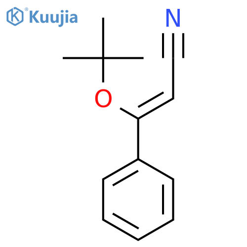 2-PROPENENITRILE, 3-(1,1-DIMETHYLETHOXY)-3-PHENYL-, (Z)- structure