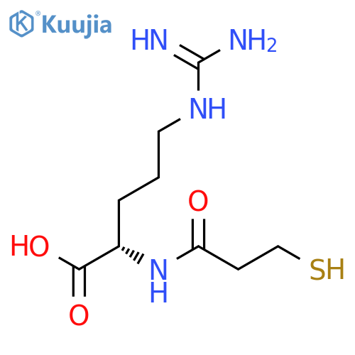 L-Arginine, N2-(3-mercapto-1-oxopropyl)- structure