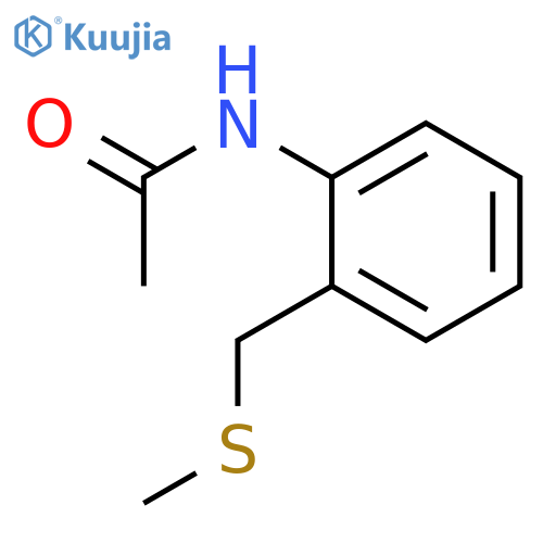 Acetamide, N-[2-[(methylthio)methyl]phenyl]- structure