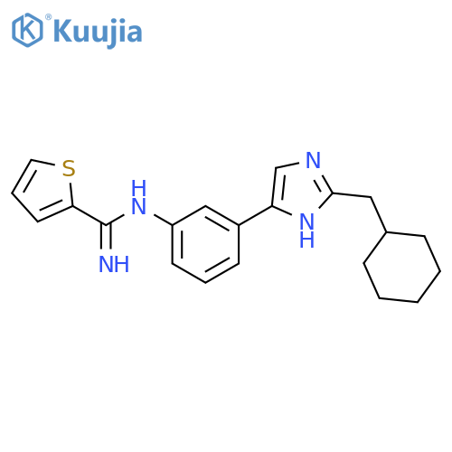 2-Thiophenecarboximidamide,N-[3-[2-(cyclohexylmethyl)-1H-imidazol-4-yl]phenyl]- structure