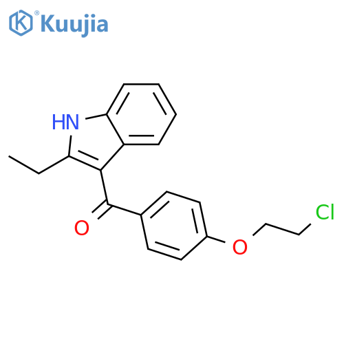 METHANONE, [4-(2-CHLOROETHOXY)PHENYL](2-ETHYL-1H-INDOL-3-YL)- structure
