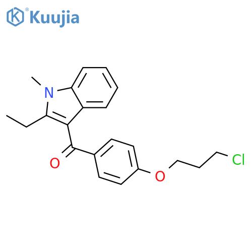 METHANONE, [4-(3-CHLOROPROPOXY)PHENYL](2-ETHYL-1-METHYL-1H-INDOL-3-YL)- structure