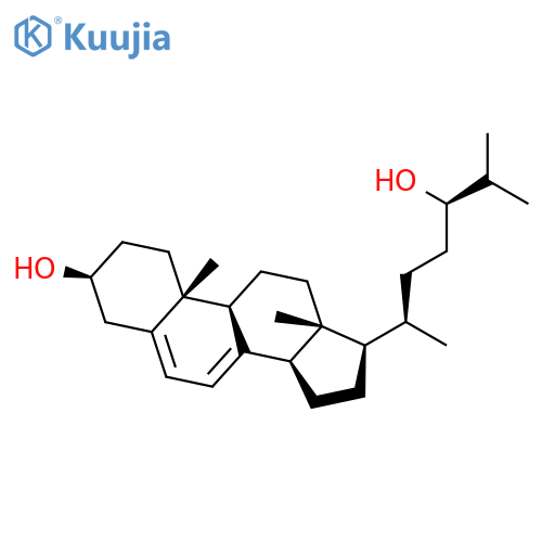 Cholesta-5,7-diene-3,24-diol, (3b,24R)- structure