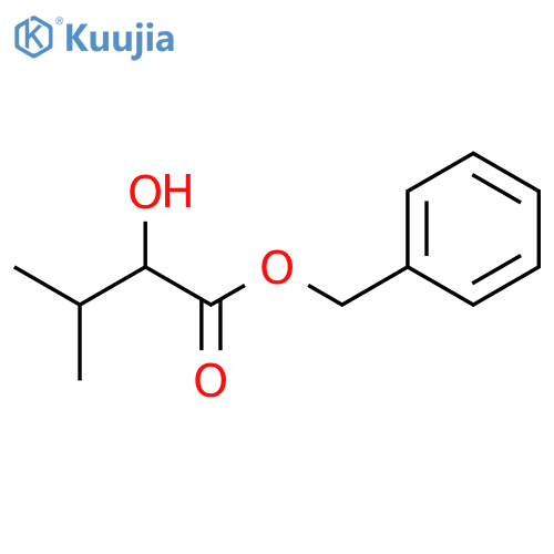 Butanoic acid, 2-hydroxy-3-methyl-, phenylmethyl ester, (2S)- structure