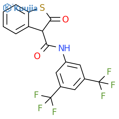 Benzo[b]thiophene-3-carboxamide,N-[3,5-bis(trifluoromethyl)phenyl]-2,3-dihydro-2-oxo- structure