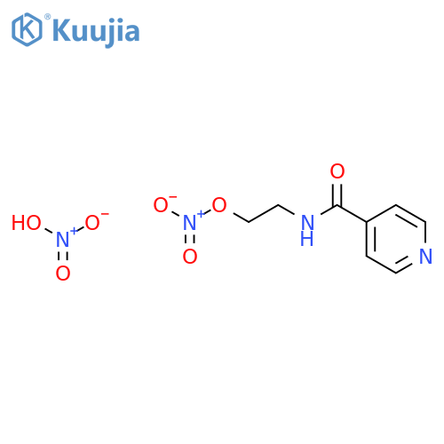 Nitric acid;2-(pyridine-4-carbonylamino)ethyl nitrate structure