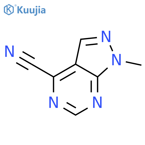 1-methyl-1H-Pyrazolo[3,4-d]pyrimidine-4-carbonitrile structure