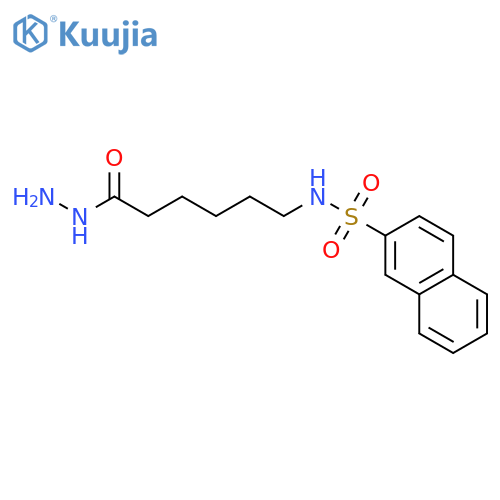 HEXANOIC ACID, 6-[(2-NAPHTHALENYLSULFONYL)AMINO]-, HYDRAZIDE structure