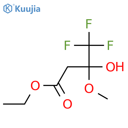 Ethyl 4,4,4-trifluoro-3-hydroxy-3-methoxybutanoate structure