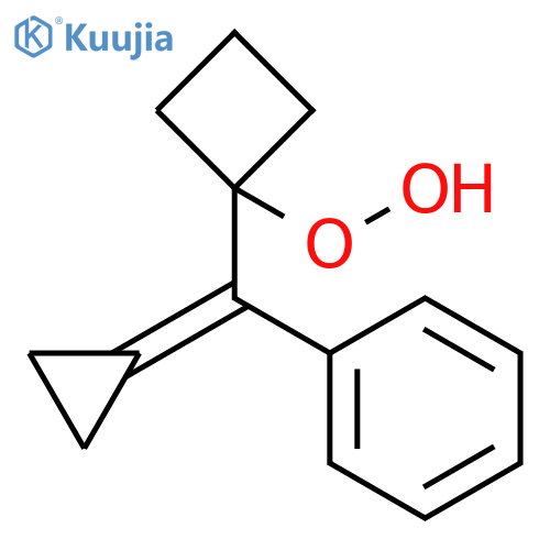 Hydroperoxide, 1-(cyclopropylidenephenylmethyl)cyclobutyl structure