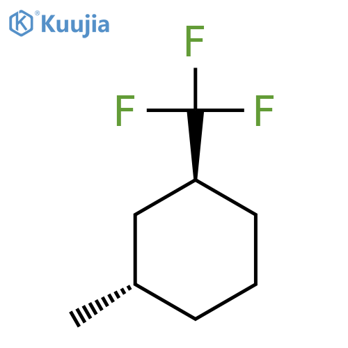 CYCLOHEXANE, 1-METHYL-3-(TRIFLUOROMETHYL)-, TRANS- structure