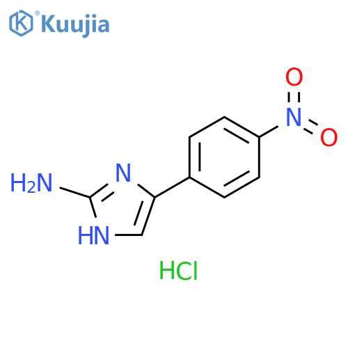 4-(4-nitrophenyl)-1H-imidazol-2-amine hydrochloride structure
