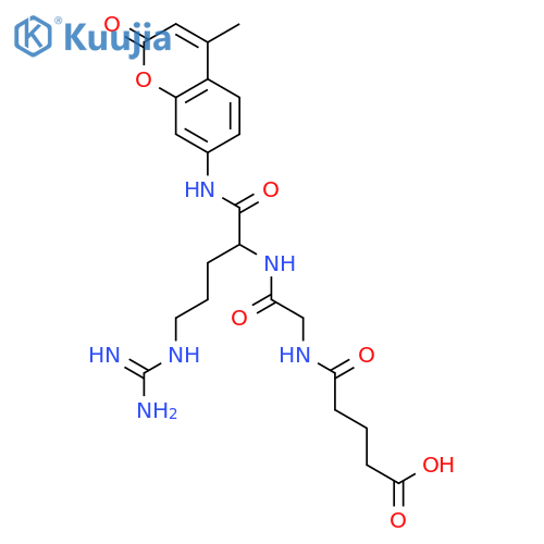 Glutaryl-Gly-Arg-AMC hydrochloride salt structure