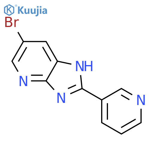 3-{6-bromo-3H-imidazo[4,5-b]pyridin-2-yl}pyridine structure
