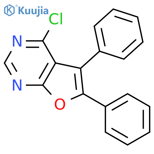 4-Chloro-5,6-diphenyl-furo2,3-dpyrimidine structure