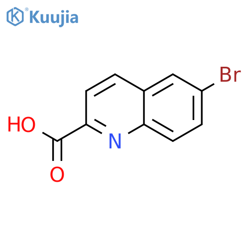 6-Bromoquinoline-2-carboxylic acid structure
