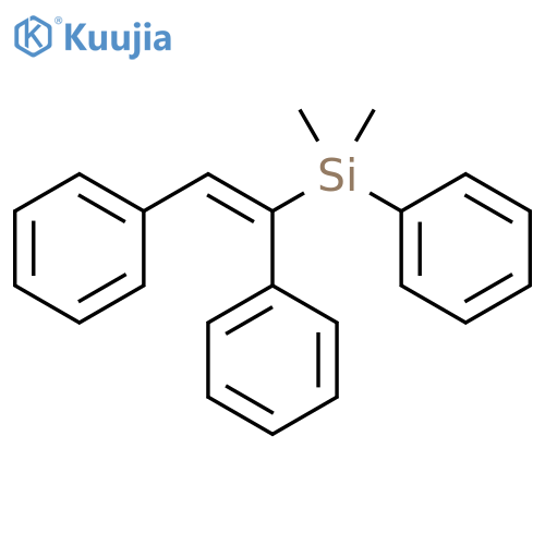 Silane, [(1E)-1,2-diphenylethenyl]dimethylphenyl- structure
