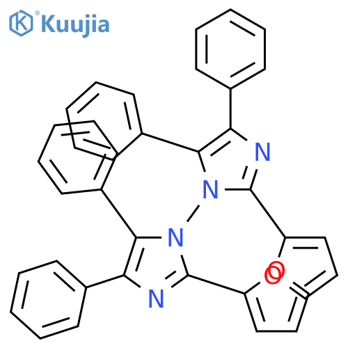 1,1'-Bi-1H-imidazole, 2,2'-di-2-furanyl-4,4',5,5'-tetraphenyl- structure