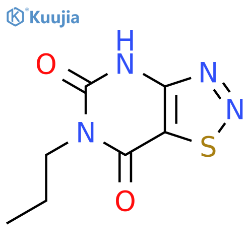 1,2,3-Thiadiazolo[4,5-d]pyrimidine-5,7(4H,6H)-dione, 6-propyl- structure