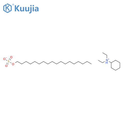 Cyclohexyldiethylammonium octadecyl sulphate structure
