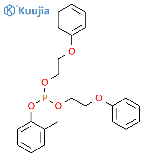 Phosphorous acid, methylphenyl bis(2-phenoxyethyl) ester structure
