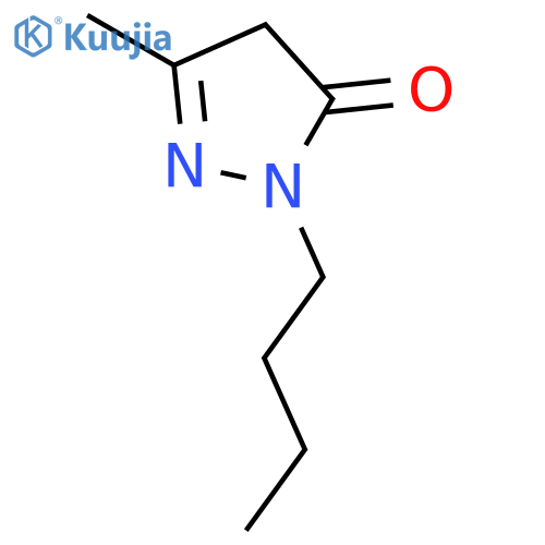 1-butyl-3-methyl-4,5-dihydro-1H-pyrazol-5-one structure