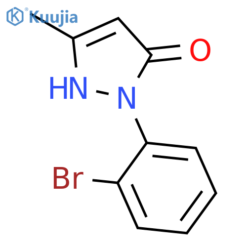 3H-Pyrazol-3-one, 2-(2-bromophenyl)-1,2-dihydro-5-methyl- structure