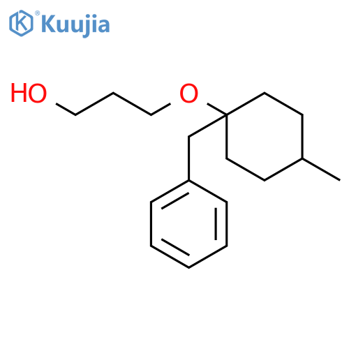 1-Propanol, 3-[[4-methyl-1-(phenylmethyl)cyclohexyl]oxy]- structure
