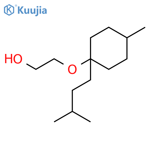Ethanol, 2-[[4-methyl-1-(3-methylbutyl)cyclohexyl]oxy]- structure