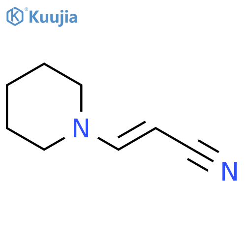 (2E)-3-(1-piperidinyl)-2-Propenenitrile structure