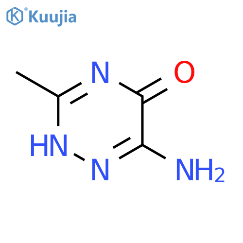 1,2,4-Triazin-5(2H)-one, 6-amino-3-methyl- structure