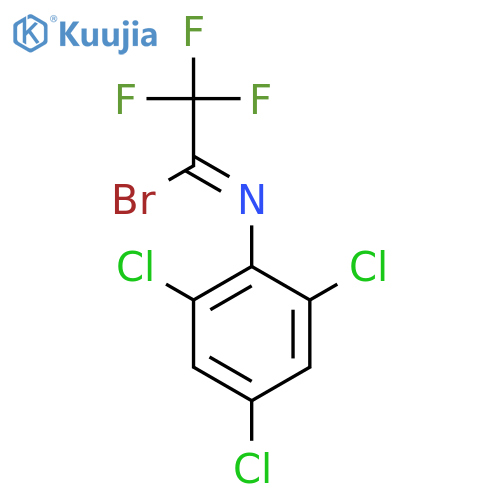 Ethanimidoyl bromide, 2,2,2-trifluoro-N-(2,4,6-trichlorophenyl)- structure