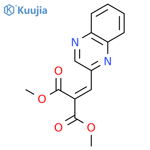 Dimethyl [(quinoxalin-2-yl)methylidene]propanedioate structure