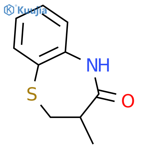 3-methyl-2,3,4,5-tetrahydro-1,5-benzothiazepin-4-one structure