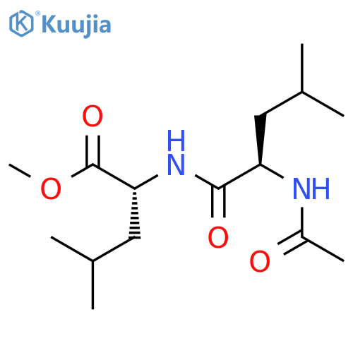 D-Leucine, N-(N-acetyl-D-leucyl)-, methyl ester structure