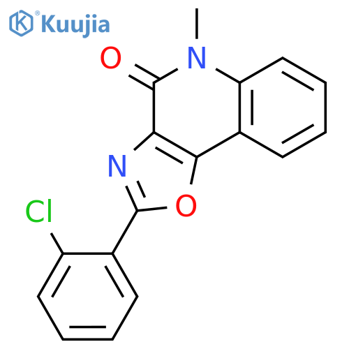 OXAZOLO[4,5-C]QUINOLIN-4(5H)-ONE, 2-(2-CHLOROPHENYL)-5-METHYL- structure