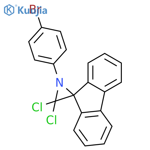 SPIRO[AZIRIDINE-2,9'-[9H]FLUORENE], 1-(4-BROMOPHENYL)-3,3-DICHLORO- structure