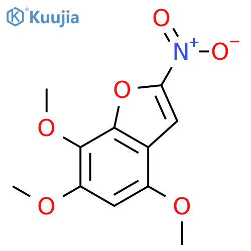 Benzofuran, 4,6,7-trimethoxy-2-nitro- structure