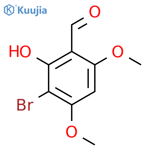 Benzaldehyde, 3-bromo-2-hydroxy-4,6-dimethoxy- structure