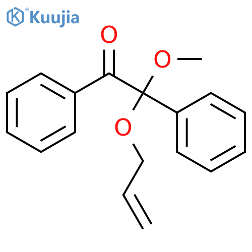 Ethanone, 2-methoxy-1,2-diphenyl-2-(2-propenyloxy)- structure