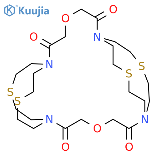 4,16-Dioxa-10,22,27,32-tetrathia-1,7,13,19-tetraazatricyclo[17.5.5.57,13]tetratriacontane-2,6,14,18-tetrone structure