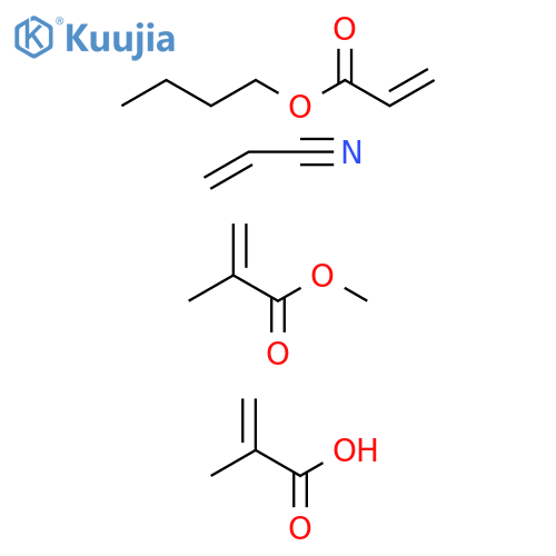 2-Propenoic acid, 2-methyl-, polymer with butyl 2-propenoate, methyl 2-methyl-2-propenoate and 2-propenenitrile, ammonium salt structure