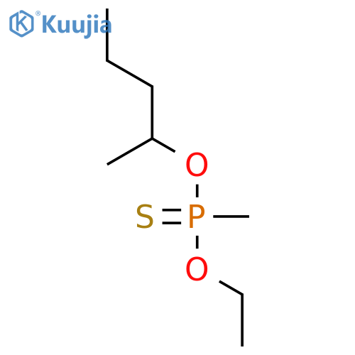 O-ethyl O-[(1S)-1-methylbutyl] methylphosphonothioate structure
