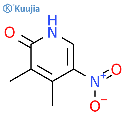 3,4-dimethyl-5-nitro-2(1H)-Pyridinone structure