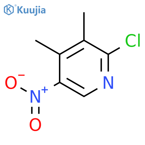 2-Chloro-3,4-dimethyl-5-nitropyridine structure