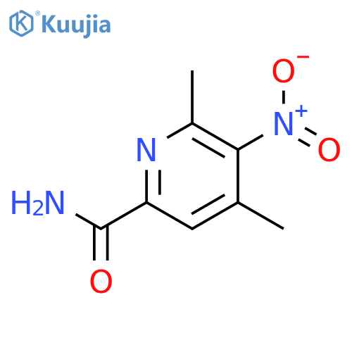 2-PYRIDINECARBOXAMIDE, 4,6-DIMETHYL-5-NITRO- structure