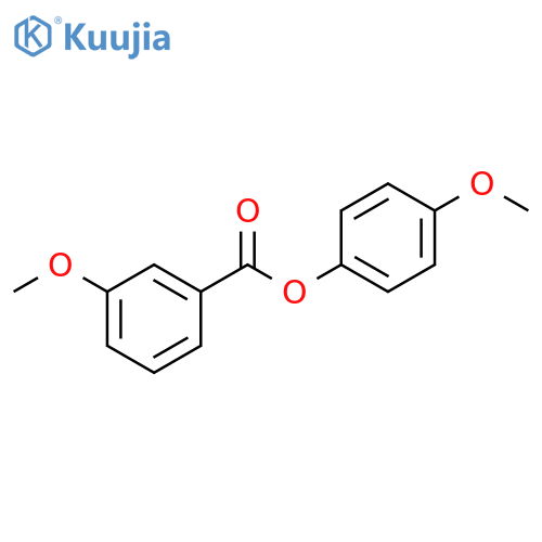 Benzoic acid, 3-methoxy-, 4-methoxyphenyl ester structure