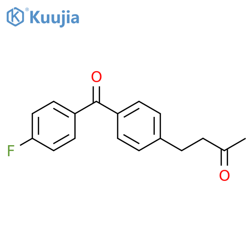 2-Butanone, 4-[4-(4-fluorobenzoyl)phenyl]- structure