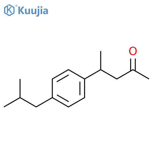 2-Pentanone, 4-[4-(2-methylpropyl)phenyl]- structure